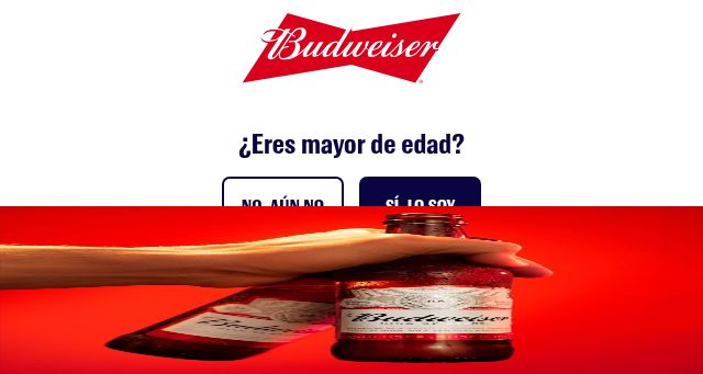 Screenshot of budweiser.es