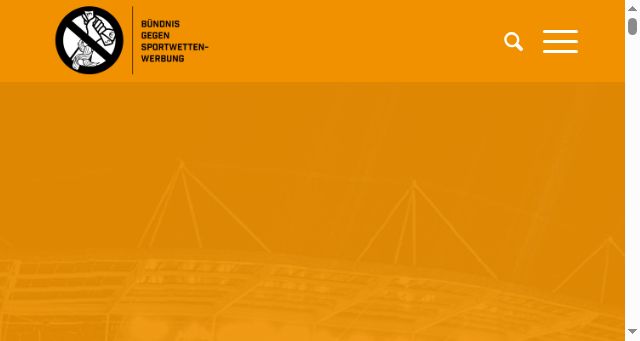 Screenshot of buendnis-gegen-sportwettenwerbung.de
