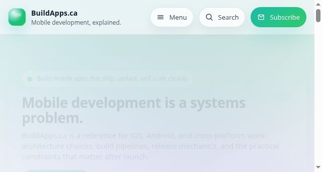 Screenshot of buildapps.ca