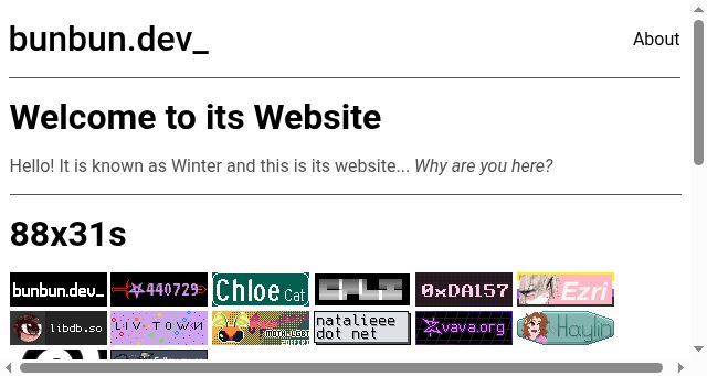 Screenshot of bunbun.dev
