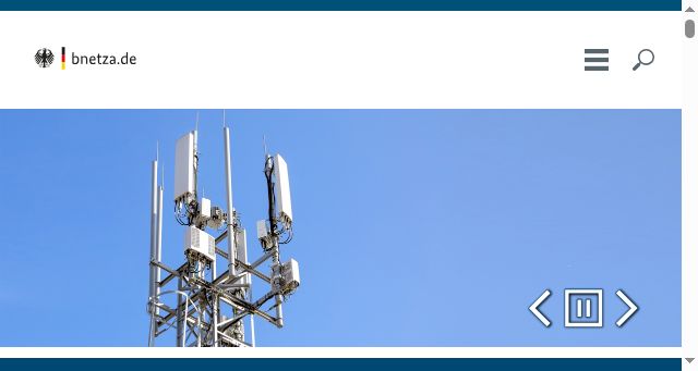 Screenshot of bundesnetzagentur.de