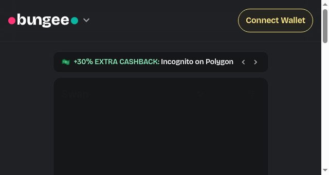 Screenshot of bungee.exchange