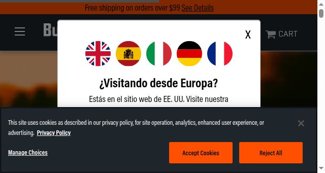 Screenshot of bushnellgolf.com