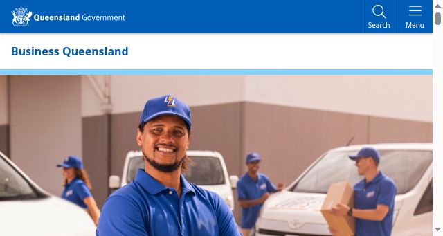 Screenshot of business.qld.gov.au