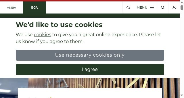 Screenshot of businessgraduatesassociation.com