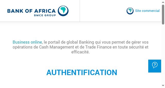 Screenshot of businessonline.ma