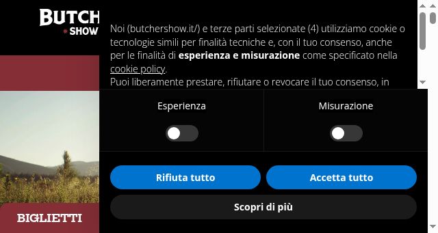 Screenshot of butchershow.it