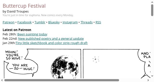 Screenshot of buttercupfestival.com