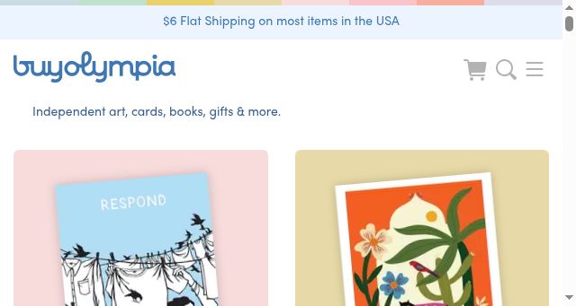 Screenshot of buyolympia.com