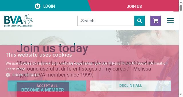 Screenshot of bva.co.uk