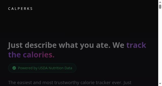 Screenshot of calperks.app