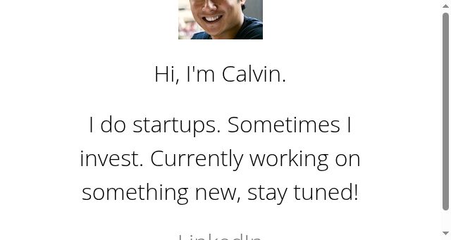 Screenshot of calvinyoung.org