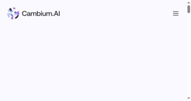 Screenshot of cambium.ai