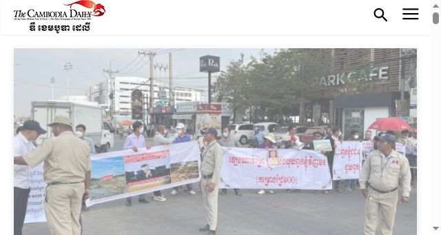 Screenshot of cambodiadaily.com