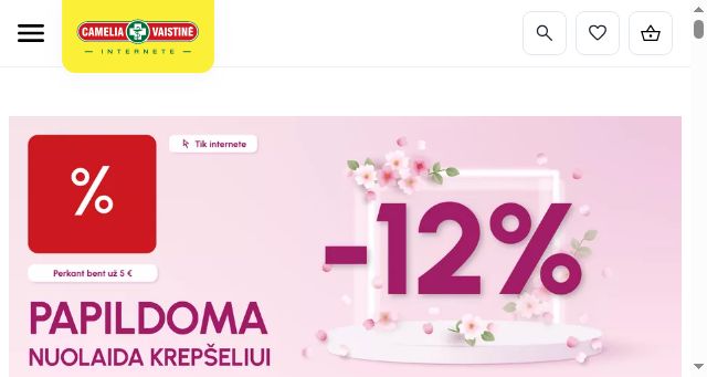 Screenshot of camelia.lt