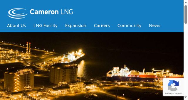 Screenshot of cameronlng.com