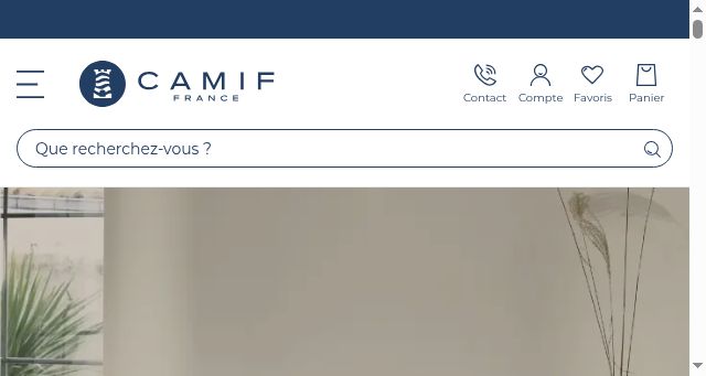 Screenshot of camif.fr