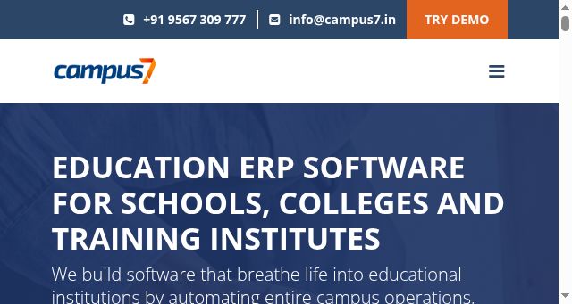 Screenshot of campus7.in