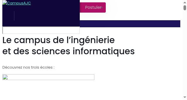 Screenshot of campusajc.fr