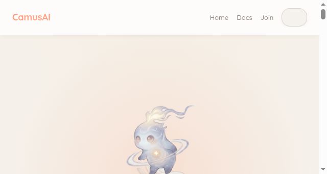 Screenshot of camusai.com