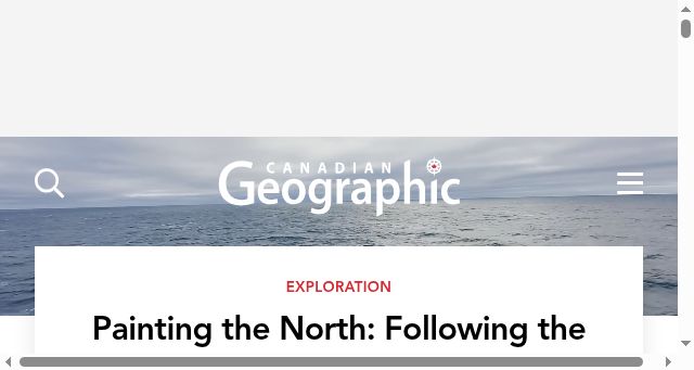 Screenshot of canadiangeographic.ca