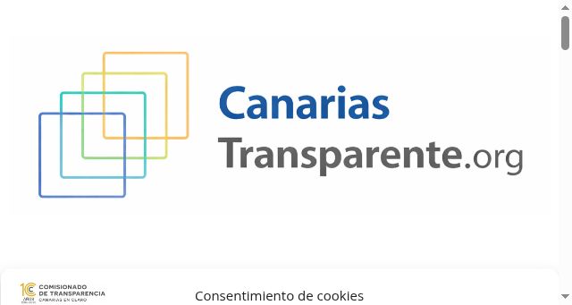 Screenshot of canariastransparente.org