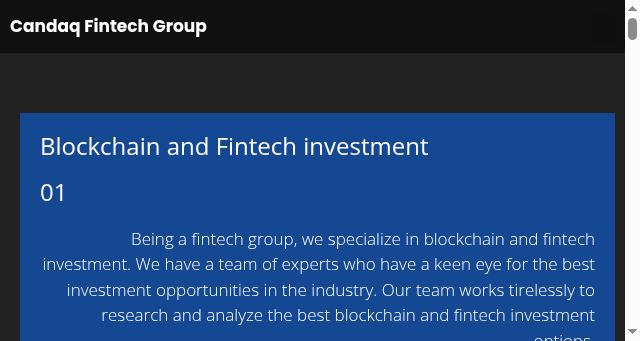 Screenshot of candaq.com