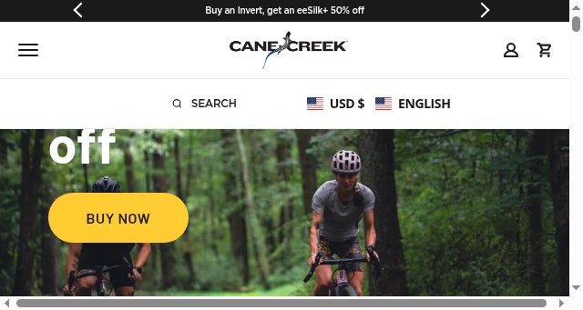 Screenshot of canecreek.com