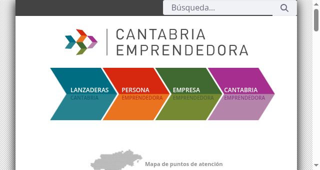 Screenshot of cantabriaemprendedora.es