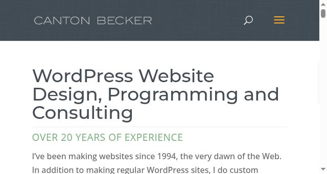 Screenshot of cantonbecker.com