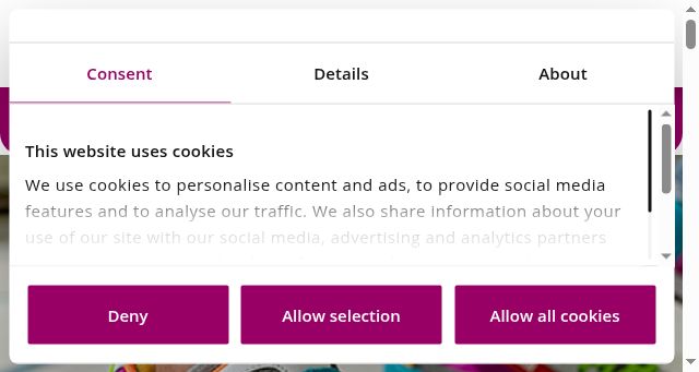 Screenshot of caparol-shop.de