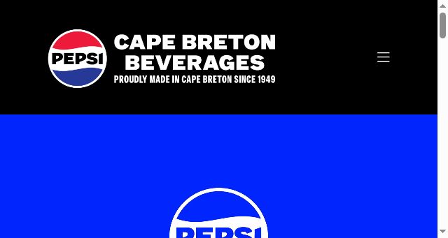 Screenshot of capebretonbeverages.ca
