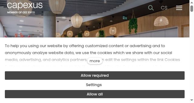 Screenshot of capexus.cz