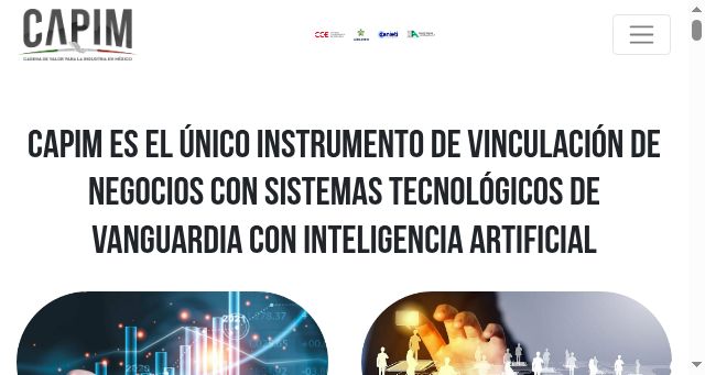 Screenshot of capim.com.mx