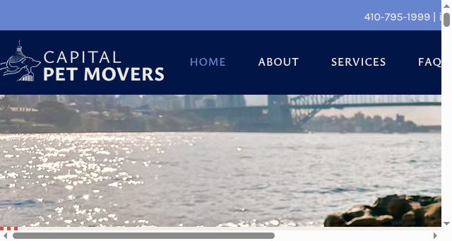 Screenshot of capitalpetmovers.com