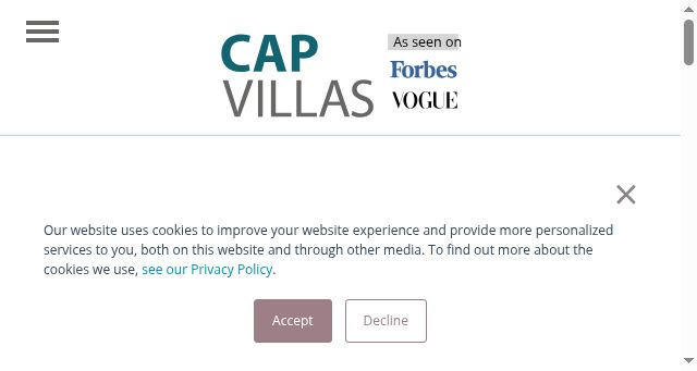 Screenshot of capvillas.com