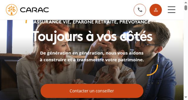 Screenshot of carac.fr