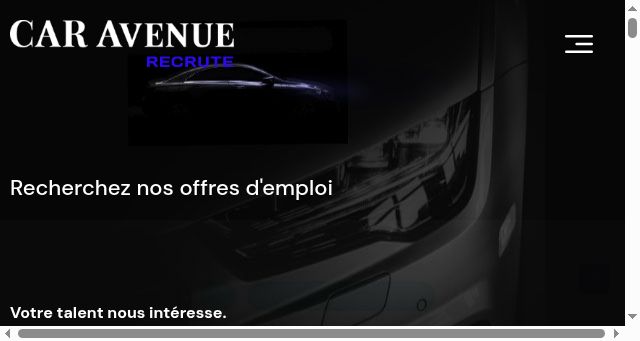 Screenshot of caravenue-recrute.com