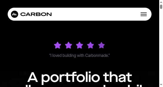 Screenshot of carbonmade.com