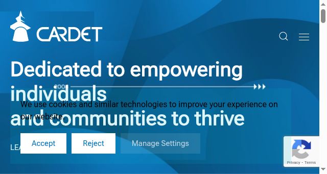 Screenshot of cardet.org