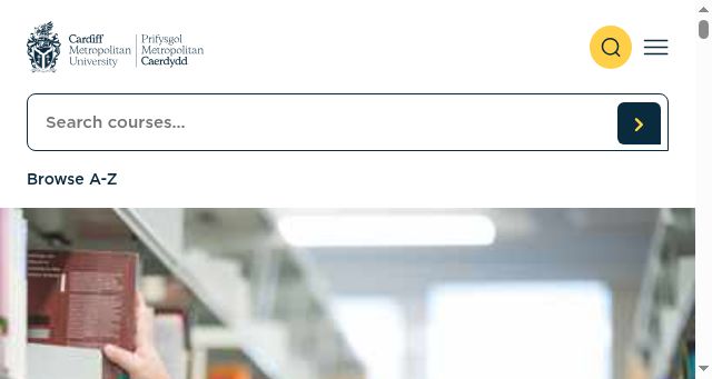 Screenshot of cardiffmet.ac.uk