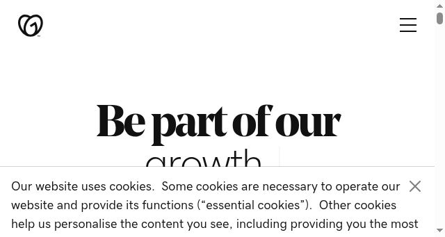 Screenshot of careers.godaddy