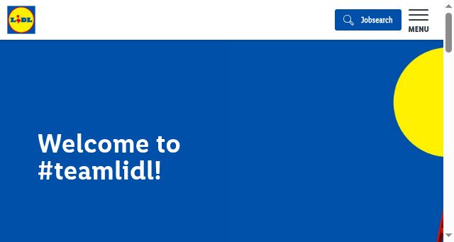 Screenshot of careers.lidl