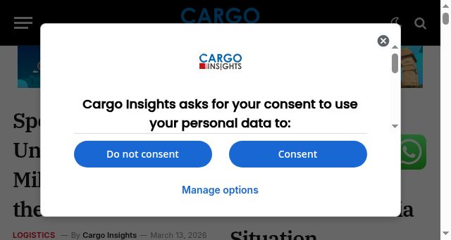 Screenshot of cargoinsights.co