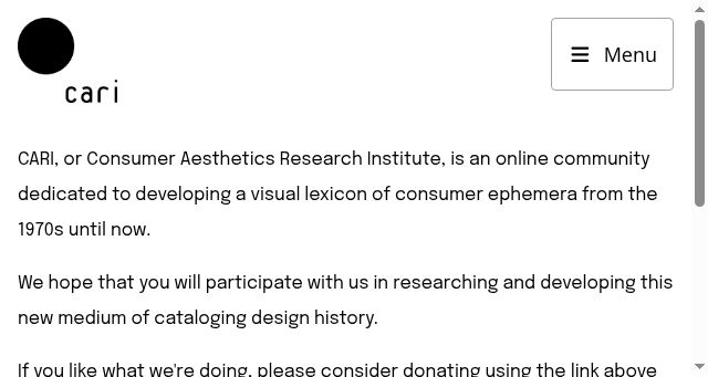 Screenshot of cari.institute