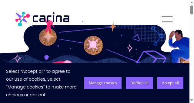 Screenshot of carina.fund
