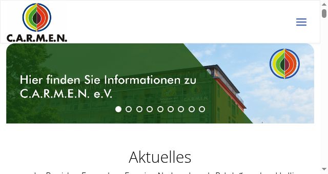 Screenshot of carmen-ev.de