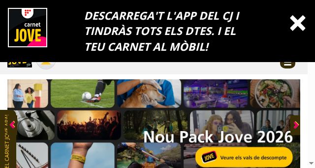 Screenshot of carnetjove.cat