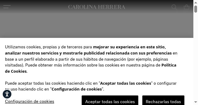 Screenshot of carolinaherrera.com