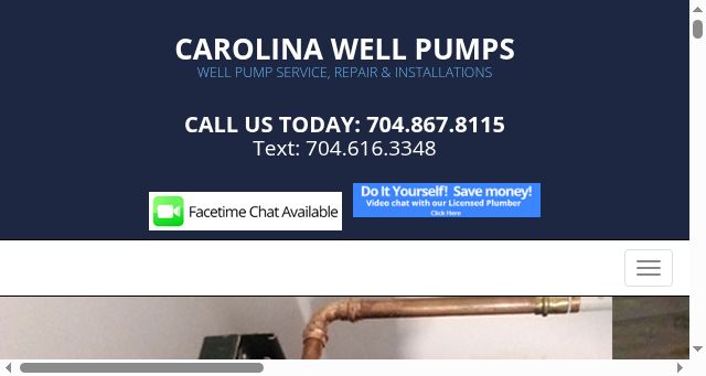 Screenshot of carolinawellpumps.com